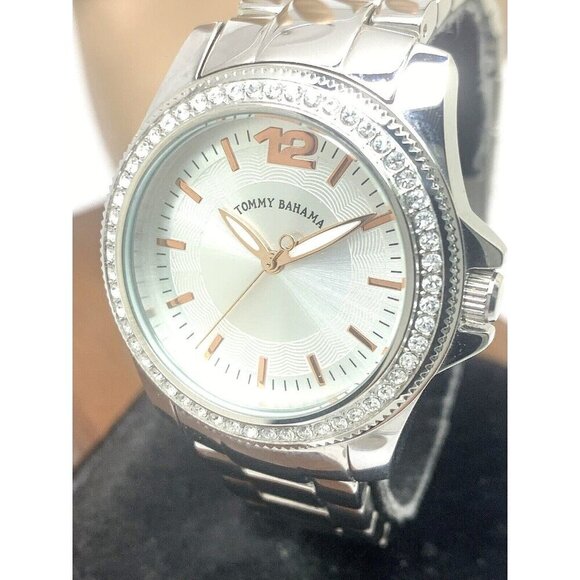 Tommy Bahama Womens Watch TB4057 Riviera Silver Dial Quartz Stainless St… - Picture 1 of 13